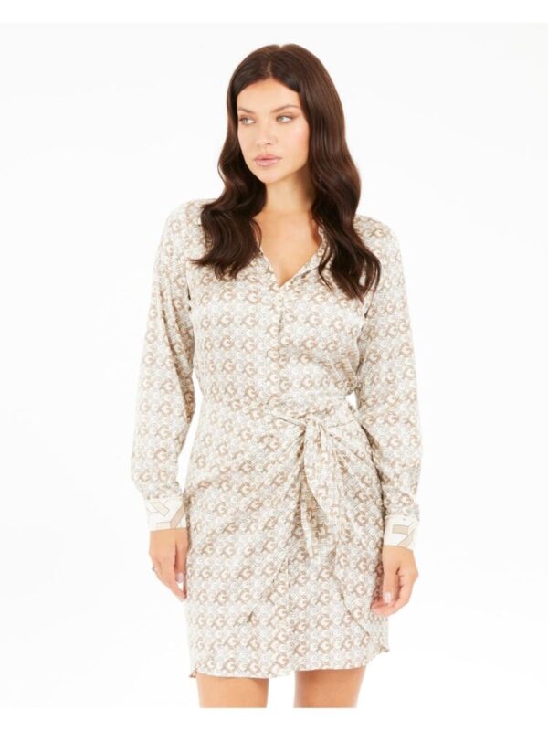 Guess Ls Alya Mini Φόρεμα Μπεζ