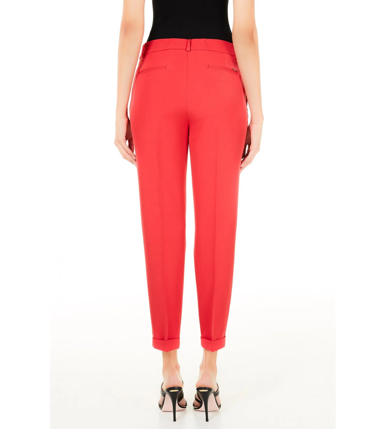 Liu Jo Παντελόνι Slim Fit με Ρεβέρ Κόκκινο - Image 6