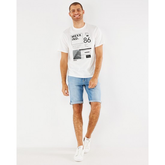 Mexx T-Shirt Άσπρο με Λαιμόκοψη και Κοντό Μανίκι - Image 2