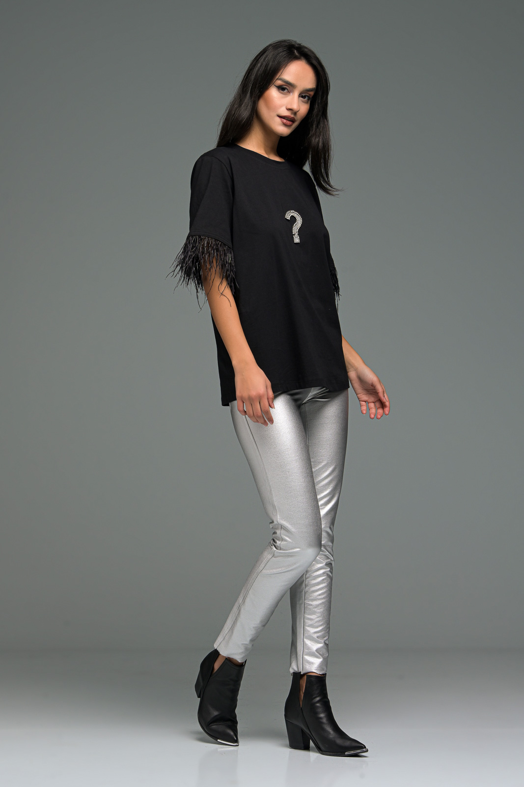 Manolo Ασημί Παντελόνι από δερματίνη - Image 7