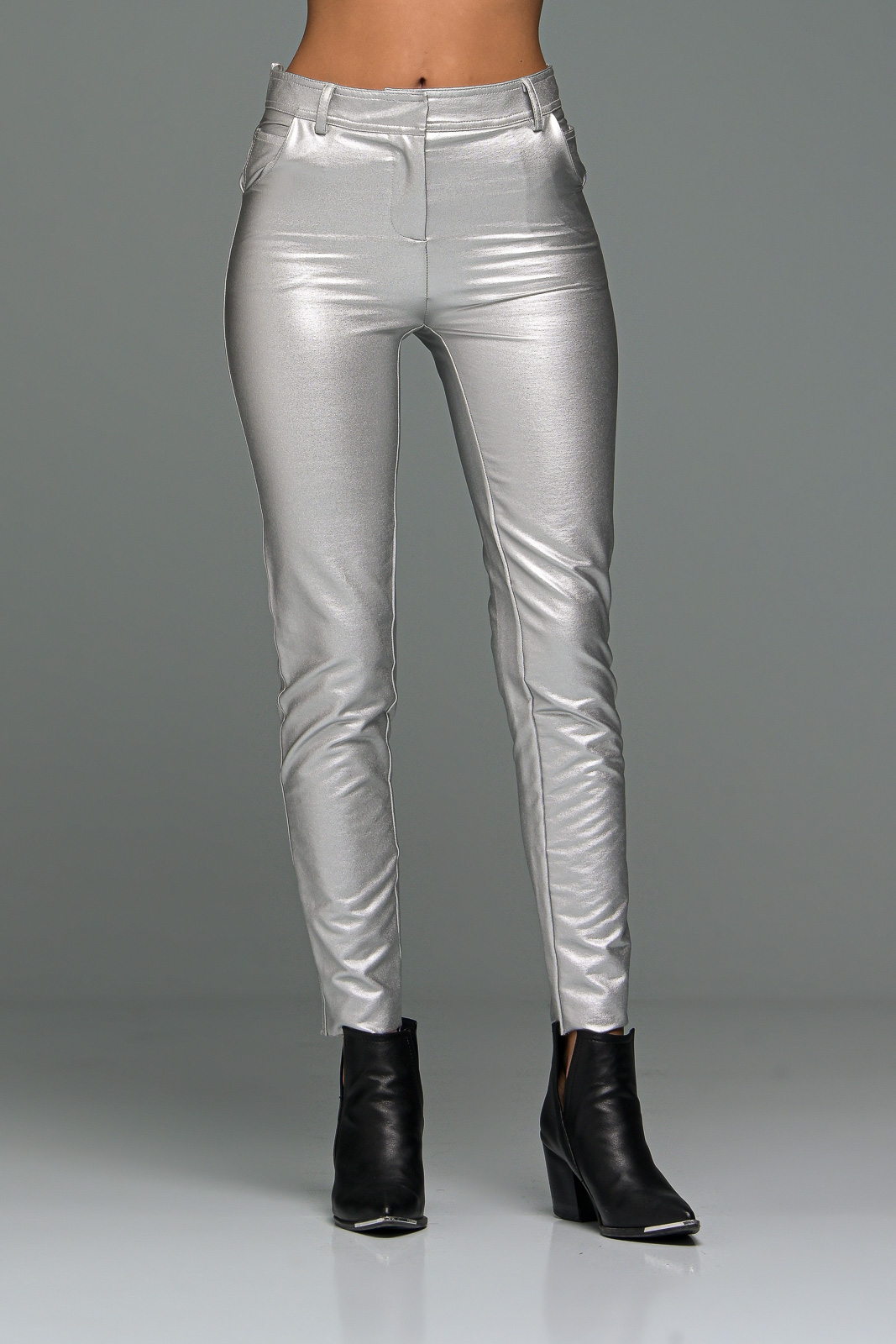 Manolo Ασημί Παντελόνι από δερματίνη - Image 6