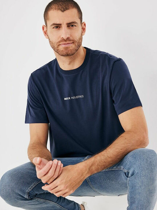 Mexx Fashion T-Shirt Nany Μπλέ Μονόχρωμο με Λογότυπο
