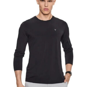 Guess Ανδρική Αθλητική Μπλούζα Μακρυμάνικη Μαύρη