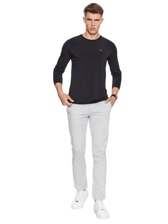 Guess Ανδρική Αθλητική Μπλούζα Μακρυμάνικη Μαύρη - Image 3