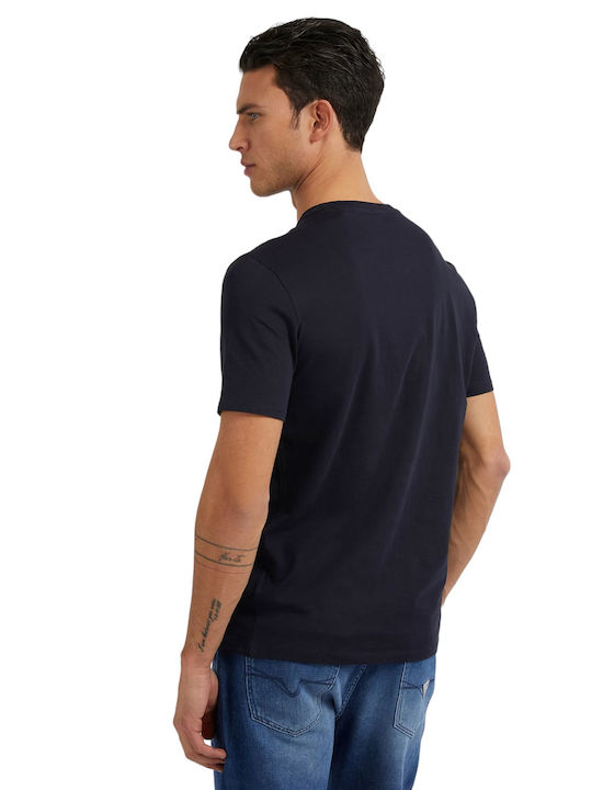 Guess Ανδρική Μπλούζα Κοντομάνικη Μπλέ - Image 2