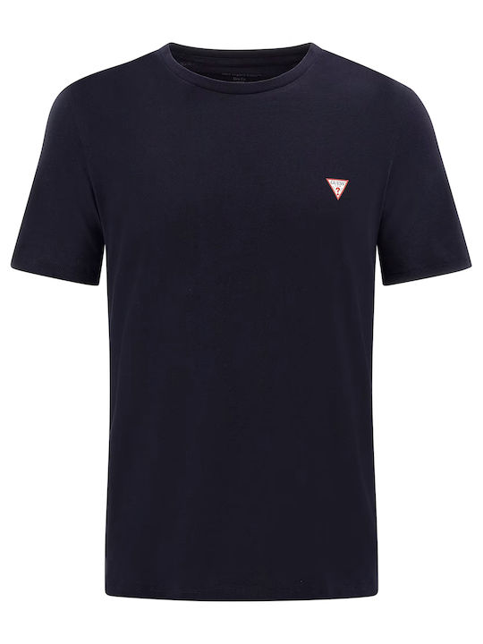 Guess Ανδρική Μπλούζα Κοντομάνικη Μπλέ - Image 3