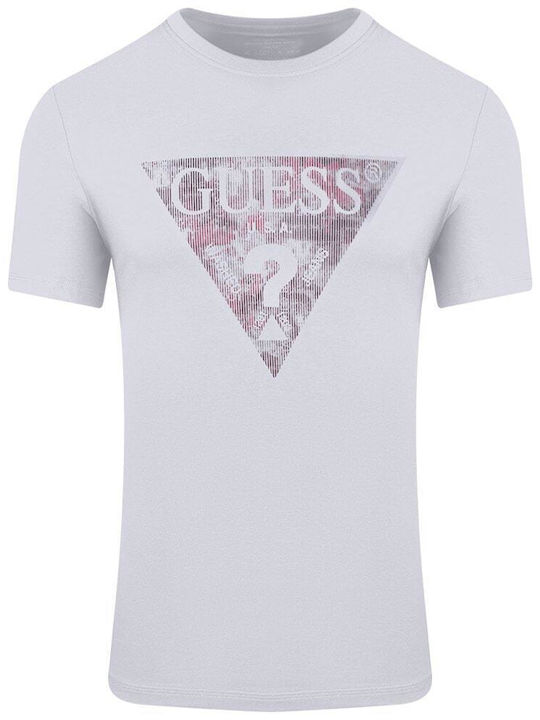 Guess Ανδρικό T-Shirt Λευκό με Στάμπα
