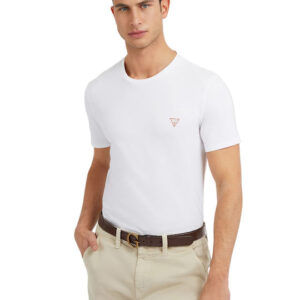 Guess Ανδρική Μπλούζα Κοντομάνικη Λευκή