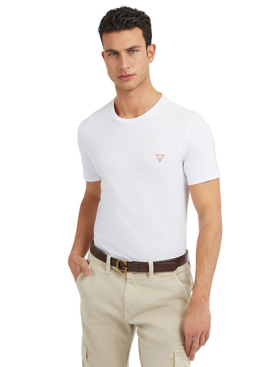 Guess Ανδρική Μπλούζα Κοντομάνικη Λευκή