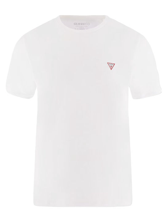 Guess Ανδρική Μπλούζα Κοντομάνικη Λευκή - Image 4