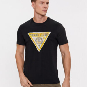 Guess Ανδρική Μπλούζα Κοντομάνικη Μαύρη