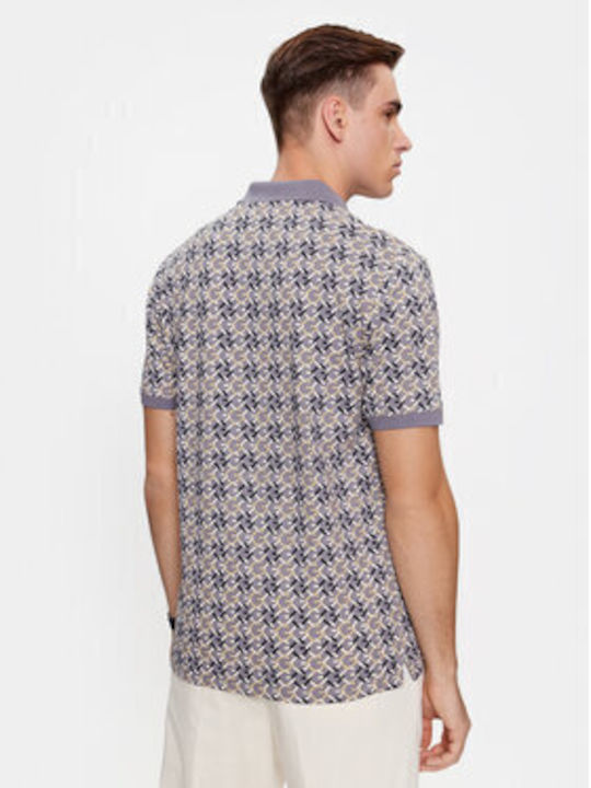 Guess Ανδρική Μπλούζα Κοντομάνικη Polo Γκρί - Image 3