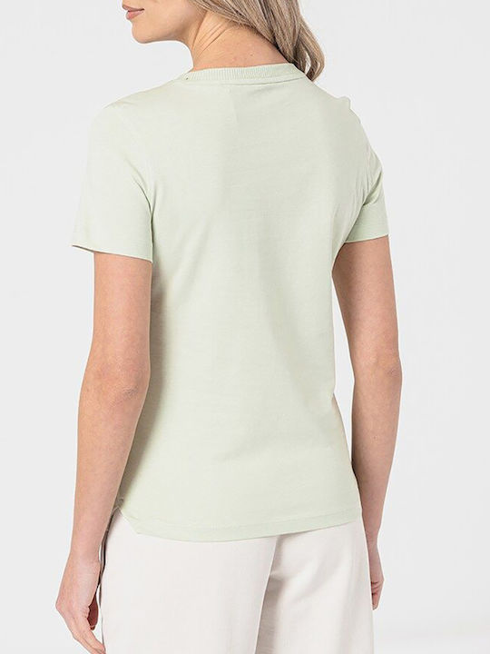 Guess Γυναικεία Καλοκαιρινή Μπλούζα Κοντομάνικη Πράσινο Ανοιχτό - Image 3