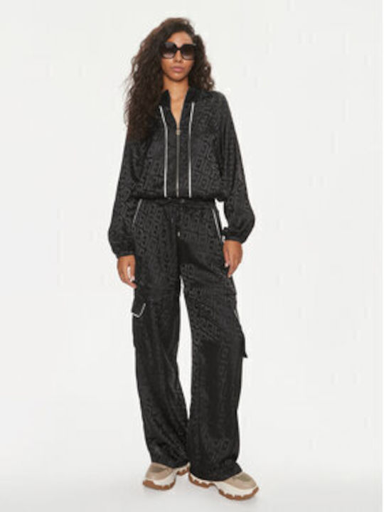 Liu Jo Κοντό Γυναικείο Bomber Jacket Μαύρο - Image 3