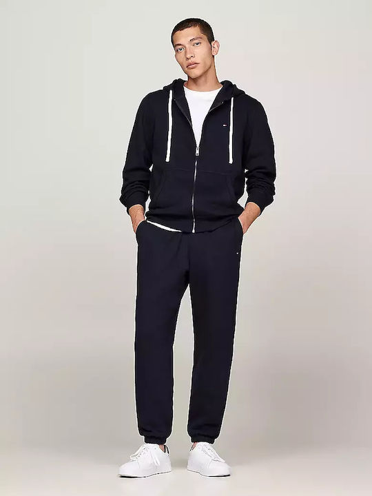 Tommy Hilfiger Ανδρική Μαύρη Φούτερ Ζακέτα με κουκούλα κ φερμουάρ - Image 5