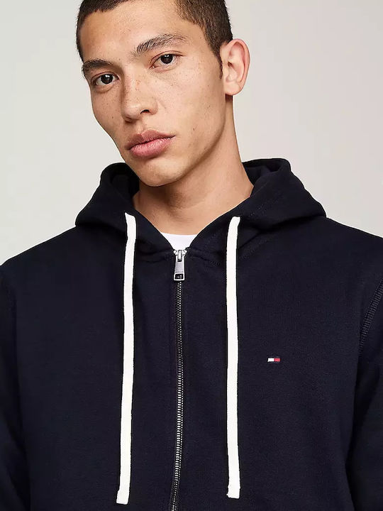 Tommy Hilfiger Ανδρική Μαύρη Φούτερ Ζακέτα με κουκούλα κ φερμουάρ - Image 6