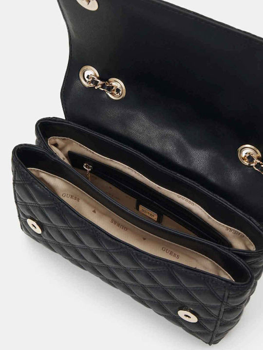 Guess Γυναικεία Τσάντα Ώμου Μαύρη με Αλυσίδα - Image 4