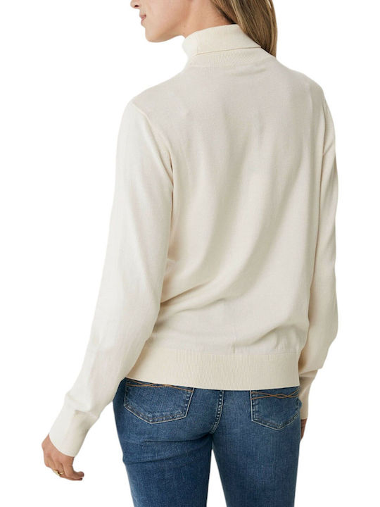Mexx Γυναικείο Πουλόβερ Ζιβάγκο Pearl White - Image 2