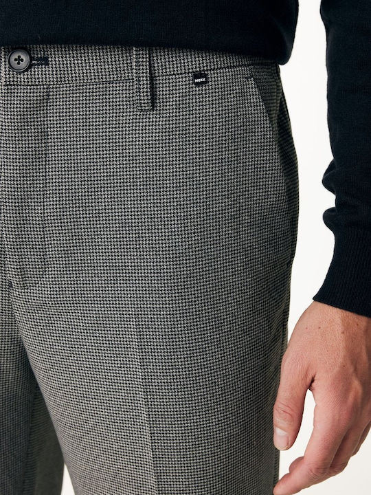 Mexx Fashion Ανδρικό Παντελόνι Λεπτό Καρό Μαύρο - Image 6