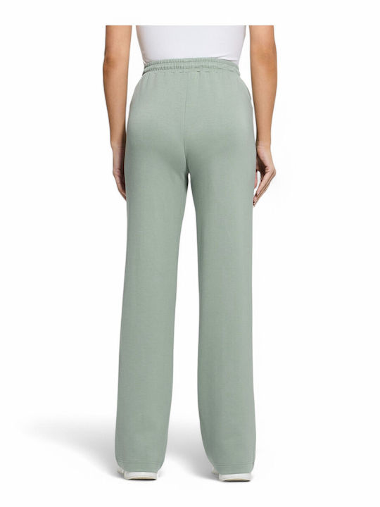 Guess Γυναικείο Υφασμάτινο Παντελόνι με Λάστιχο σε Ίσια Γραμμή Πράσινο Aνοιχτό - Image 4