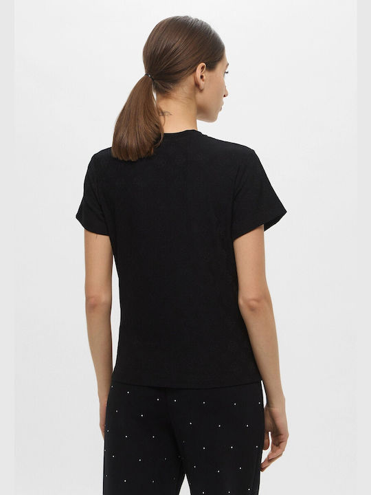 Guess Monica Ss Γυναικείο T-shirt Μαύρο - Image 2