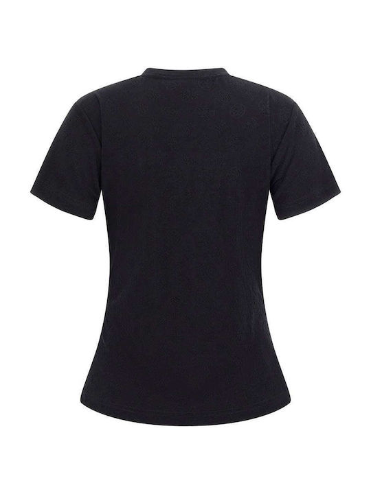 Guess Monica Ss Γυναικείο T-shirt Μαύρο - Image 5