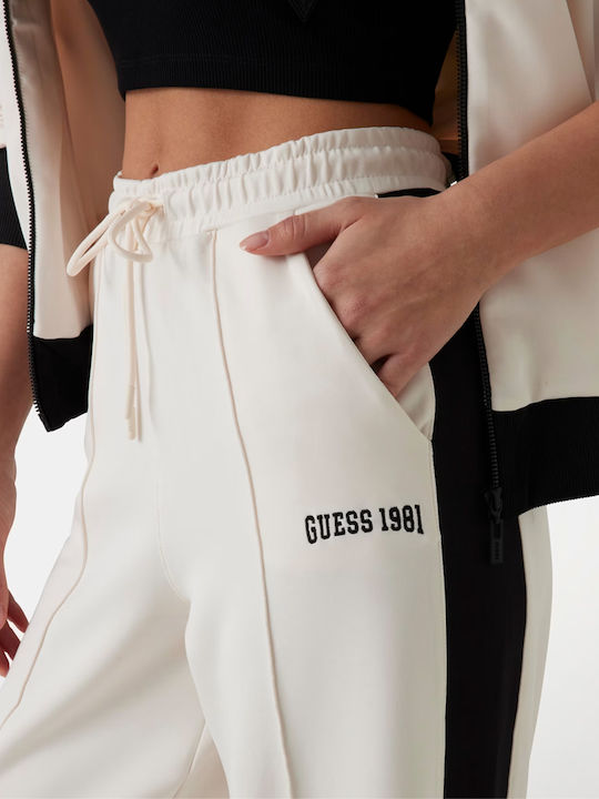 Guess Παντελόνι Φόρμας με Λάστιχο Μπεζ - Image 3