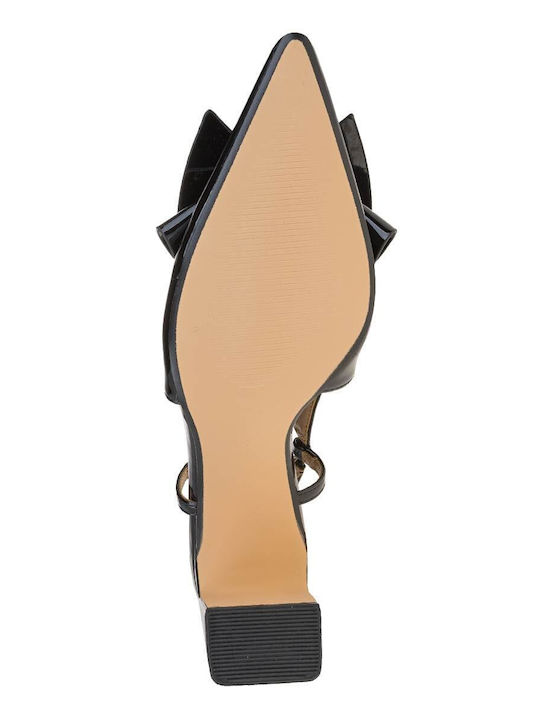 Corina Μαύρες Γόβες από Λουστρίνι με τετράγωνο Τακούνι - Image 5