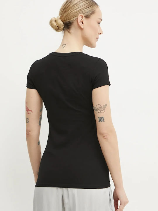 Guess Ss Triangle Γυναικείο T-shirt Mαύρη - Image 2