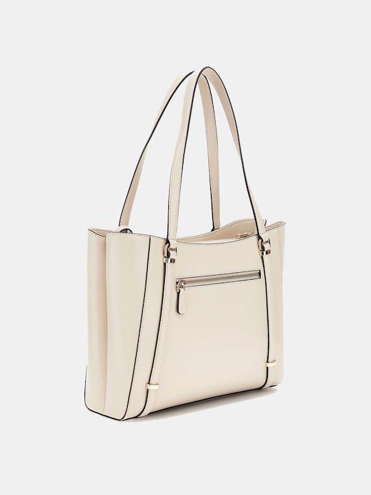Guess Daryna Elite Γυναικεία Τσάντα Tote Χειρός Εκρού - Image 2