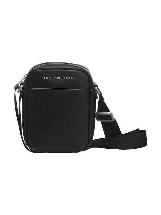 Tommy Hilfiger Reporter Ανδρική Τσάντα Ώμου / Χιαστί Μαύρη