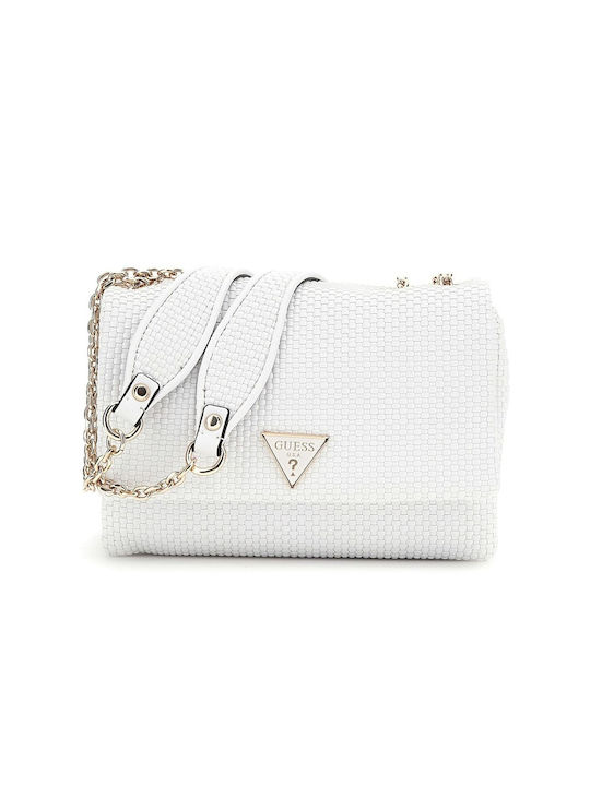 Guess Convertible Xbody Γυναικεία Τσάντα Χιαστί Λευκή