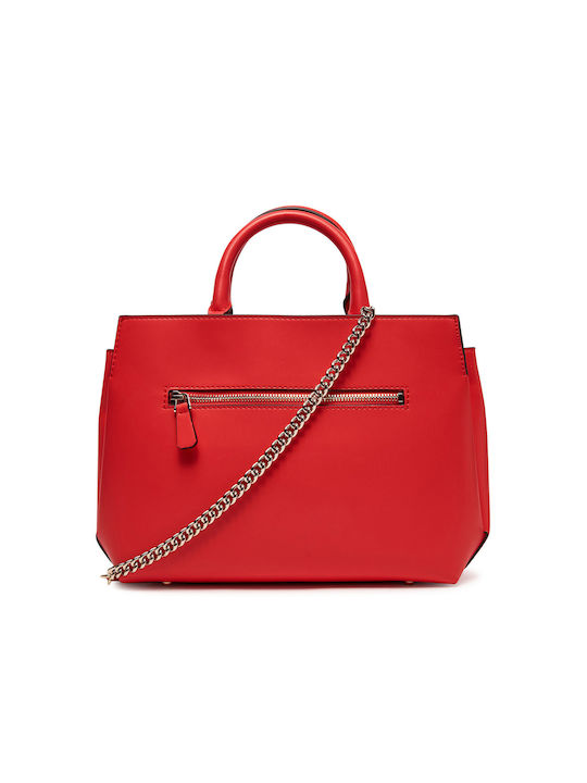 Guess Γυναικείo Τσαντάκι Χειρός Κoραλί/Κόκκινο - Image 3