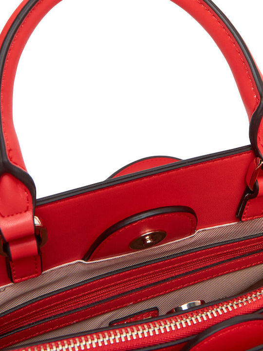 Guess Γυναικείo Τσαντάκι Χειρός Κoραλί/Κόκκινο - Image 5