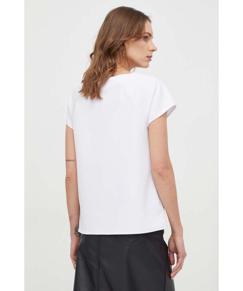 Guess Γυναικεία Λευκή Μπλούζα Κοντομάνικη - Image 3