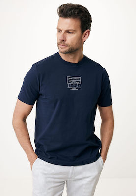 Mexx Fashion Ανδρικό T-shirt Navy Μπλε Μονόχρωμο