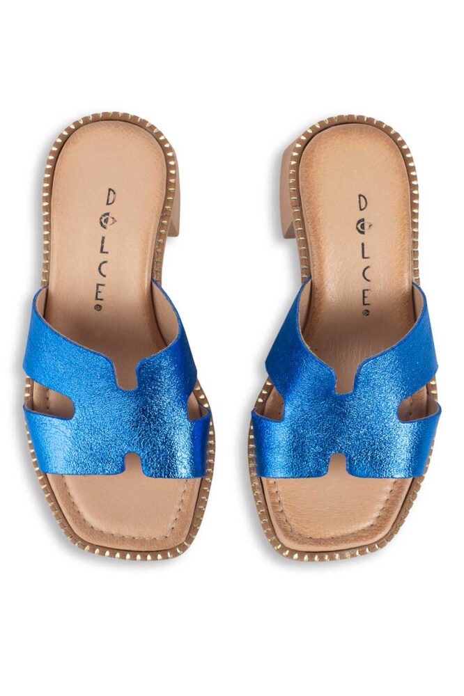 Dolce Πέδιλο με Τακούνι Μπλέ Ηλεκτρίκ - Image 2
