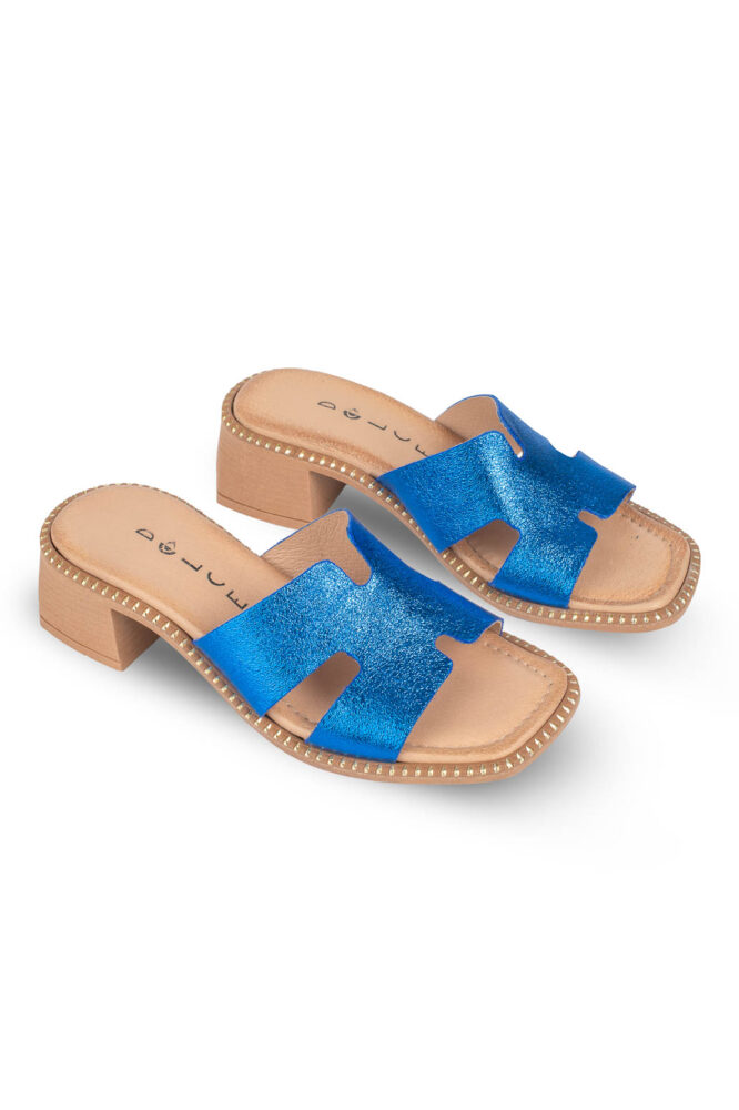Dolce Πέδιλο με Τακούνι Μπλέ Ηλεκτρίκ - Image 3