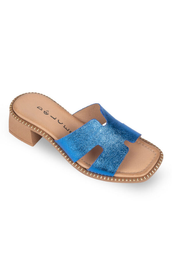 Dolce Πέδιλο με Τακούνι Μπλέ Ηλεκτρίκ