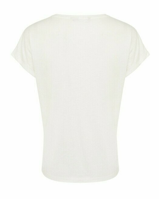 Mexx T-Shirt Off-White Μονόχρωμο - Image 6