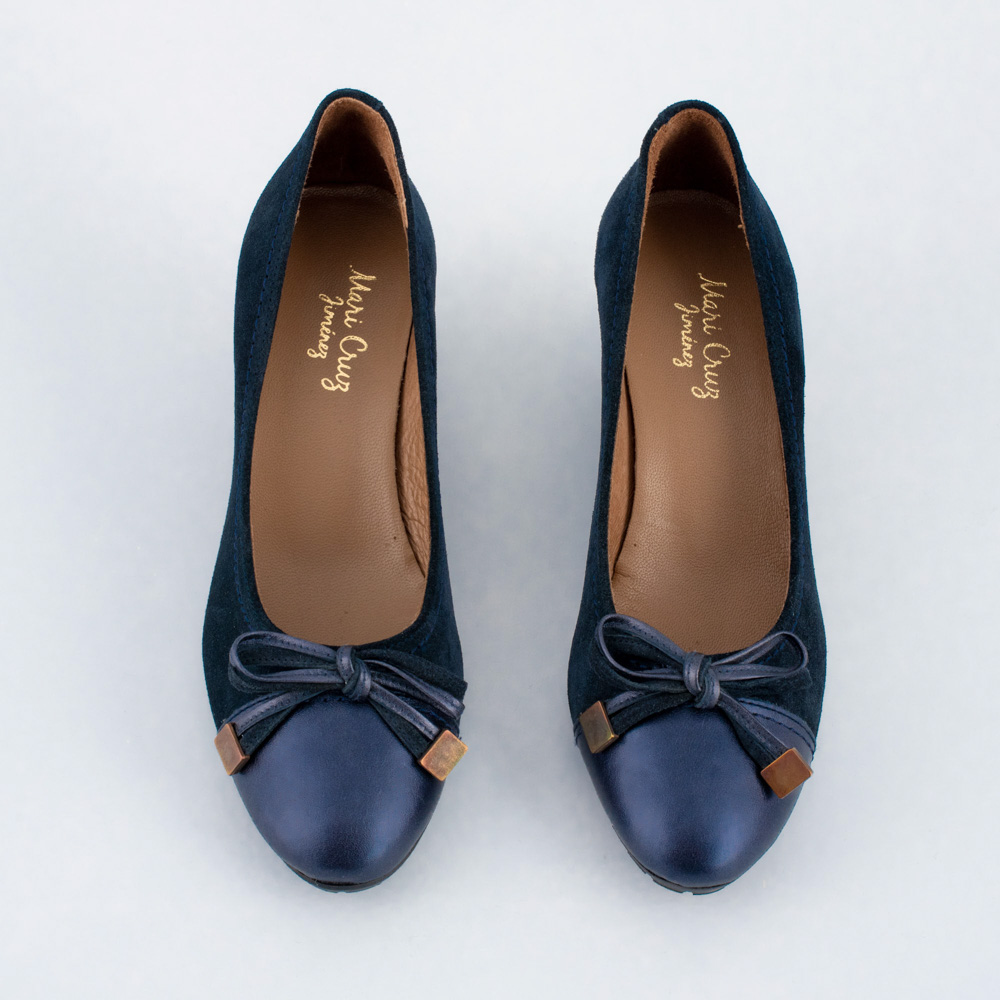 Mari Crug Γυναικείες Μπλέ Σκούρο Πλατφόρμες Καστόρινες - Image 6