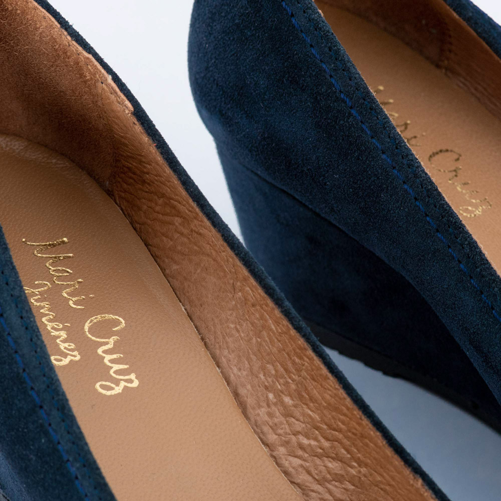 Mari Crug Γυναικείες Μπλέ Σκούρο Πλατφόρμες Καστόρινες - Image 8