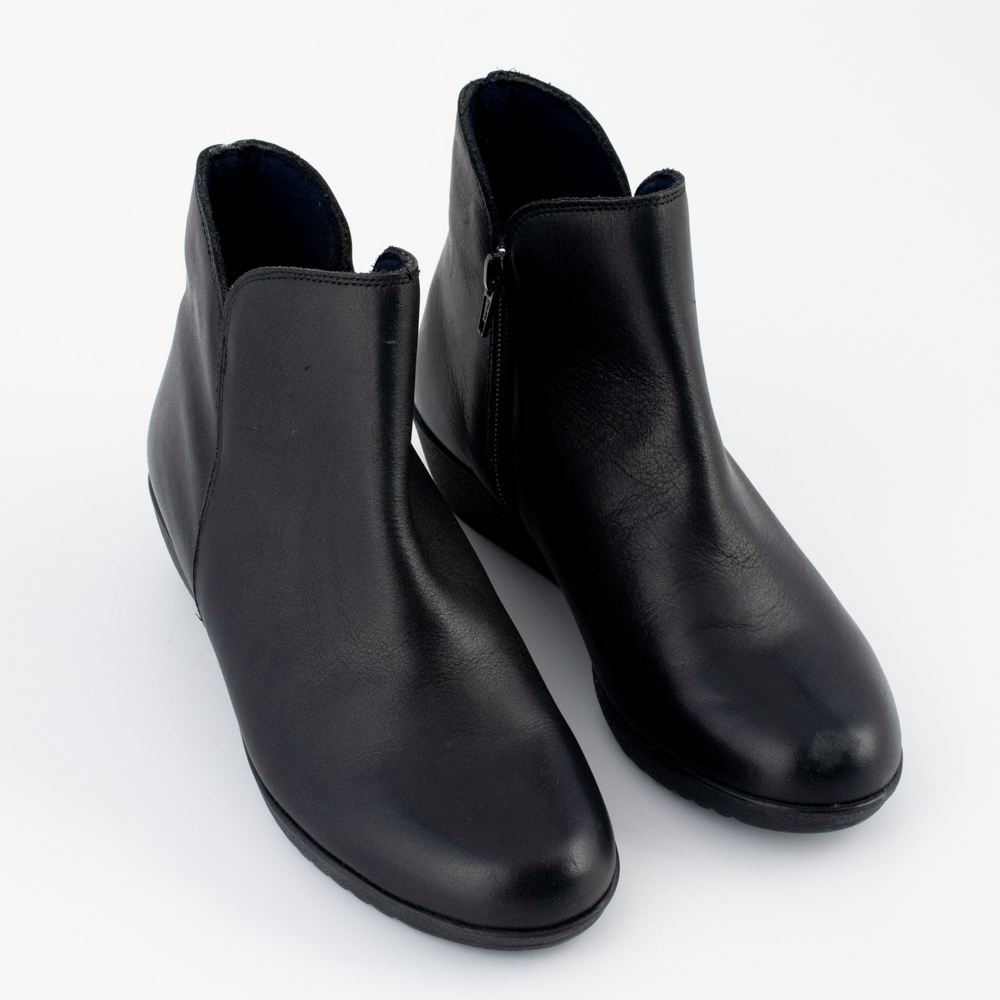 Liberitae Δερμάτινα Μαύρα Μποτάκια - Image 5