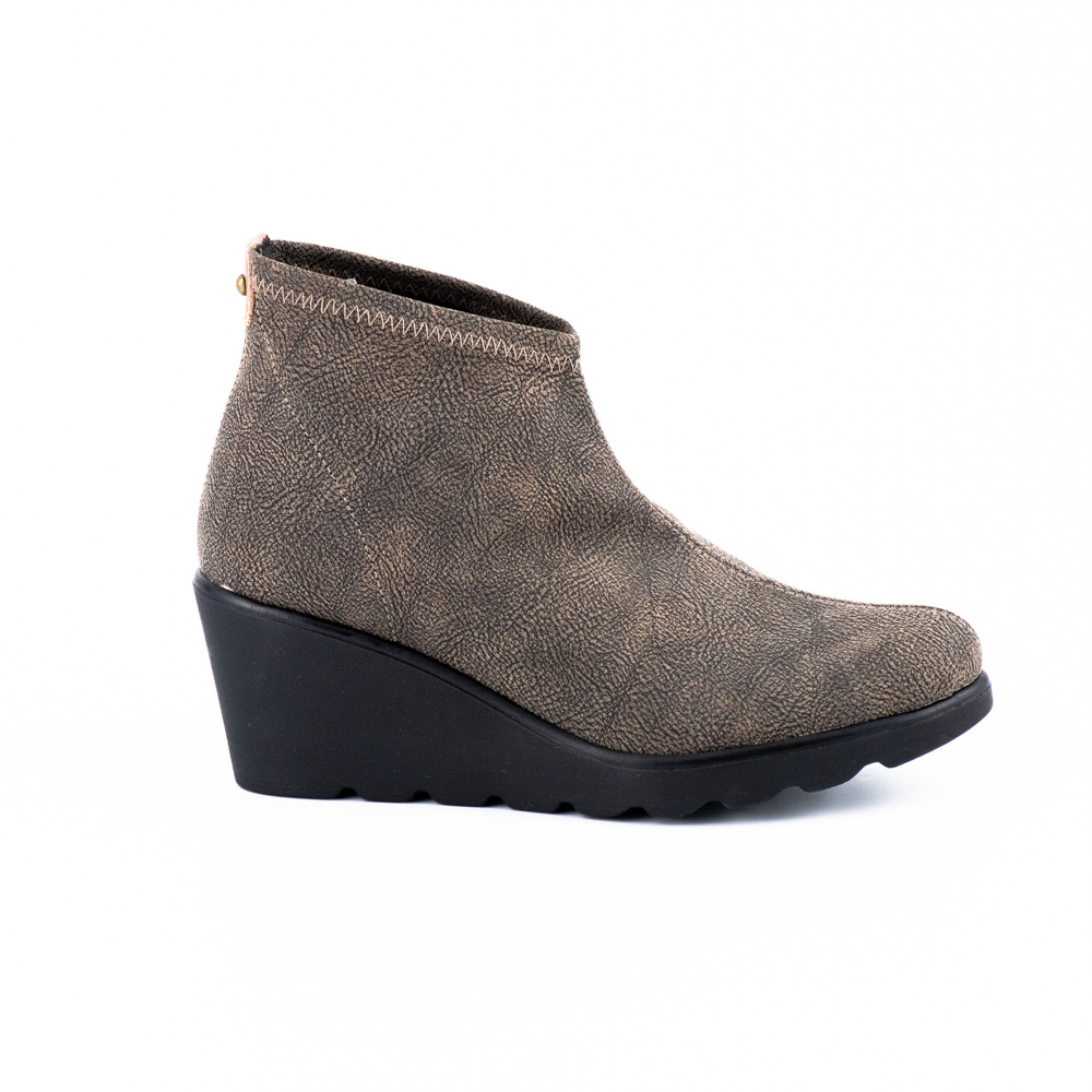 Toni Pons Δερμάτινα Γκρι-Μπεζ Μποτάκια - Image 2