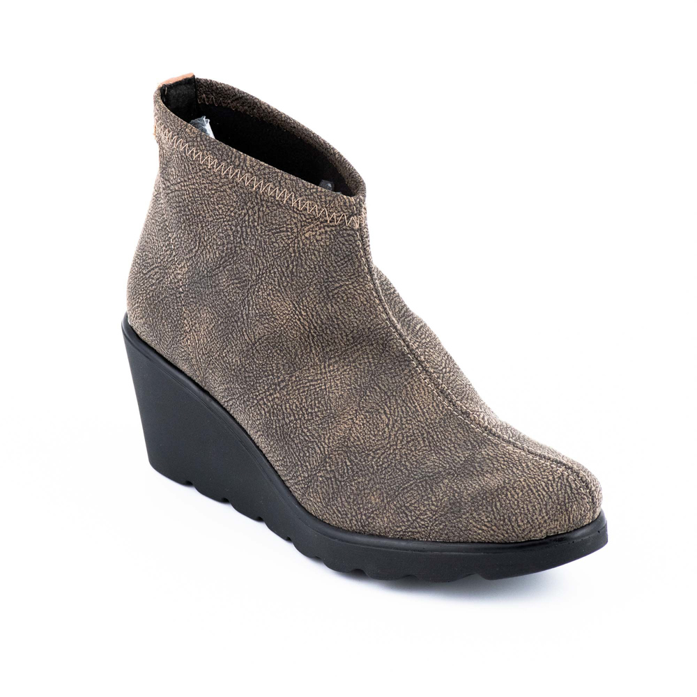 Toni Pons Δερμάτινα Γκρι-Μπεζ Μποτάκια