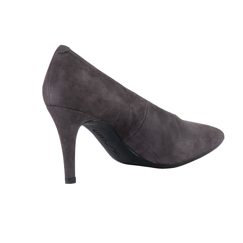 Unisa Καστόρινες Γκρί Γόβες με Ψηλό Τακούνι - Image 3