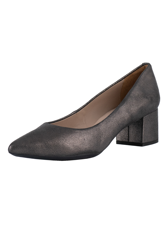 Unisa Γκρι Μεταλλιζέ Δερμάτινες Γόβες - Image 2