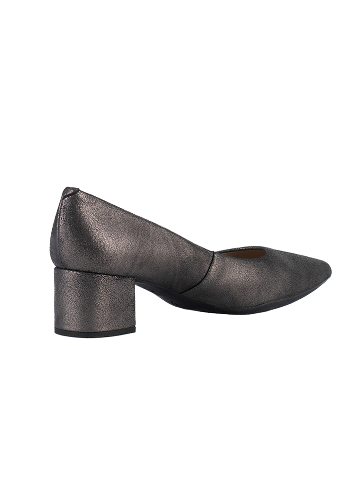 Unisa Γκρι Μεταλλιζέ Δερμάτινες Γόβες - Image 3