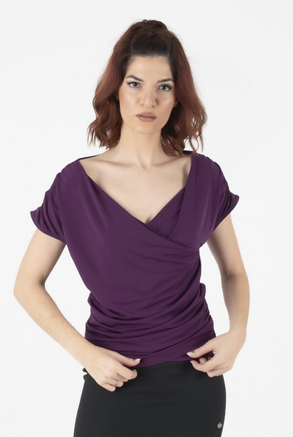 Dejavu Μωβ Κρουαζέ Μπλούζα