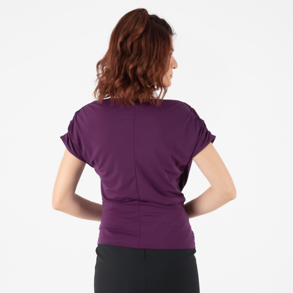 Dejavu Μωβ Κρουαζέ Μπλούζα - Image 4